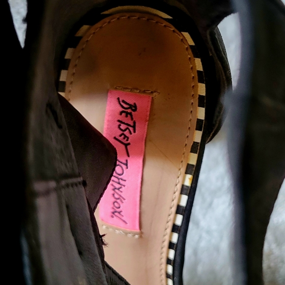 Betsey Johnson Black Strappy Heels - Picture 4 of 6